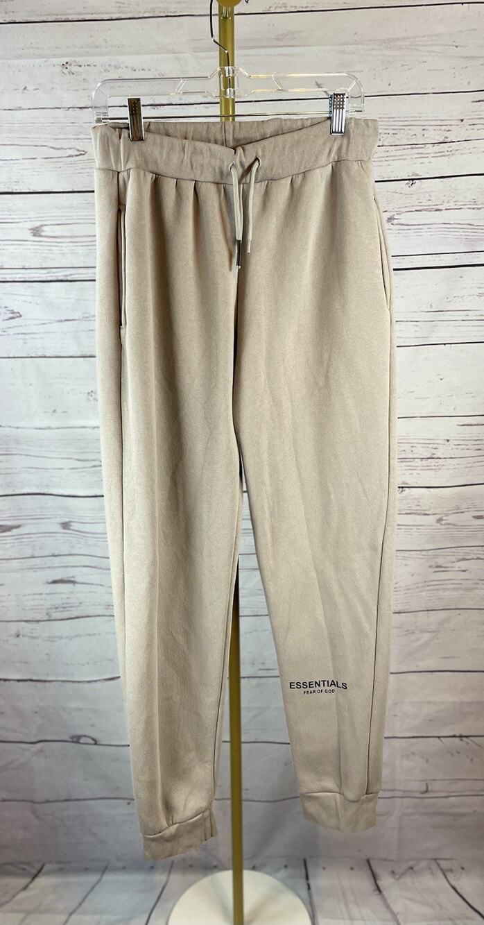 Fear Of God Essentials Sweatpants Men’s XXL Beige Drawstring Jogger Pants